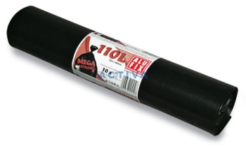 Odpad pytle 70x100 černé extra silné 110 litrů R-10ks